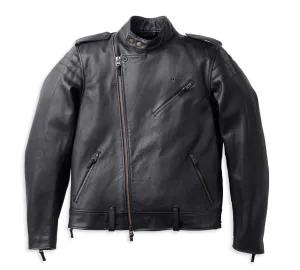 Men's Big Sur Leather Jacket - Black