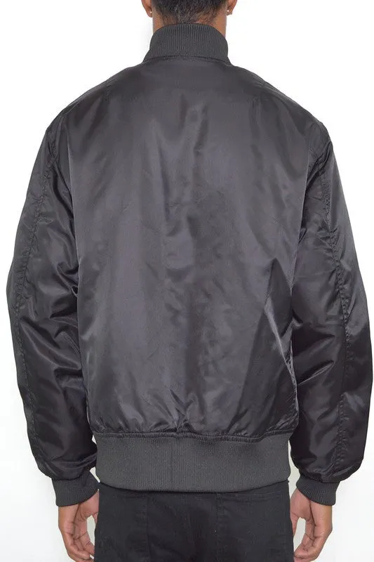 Men's Weiv Solid Padded Bomber Jacket