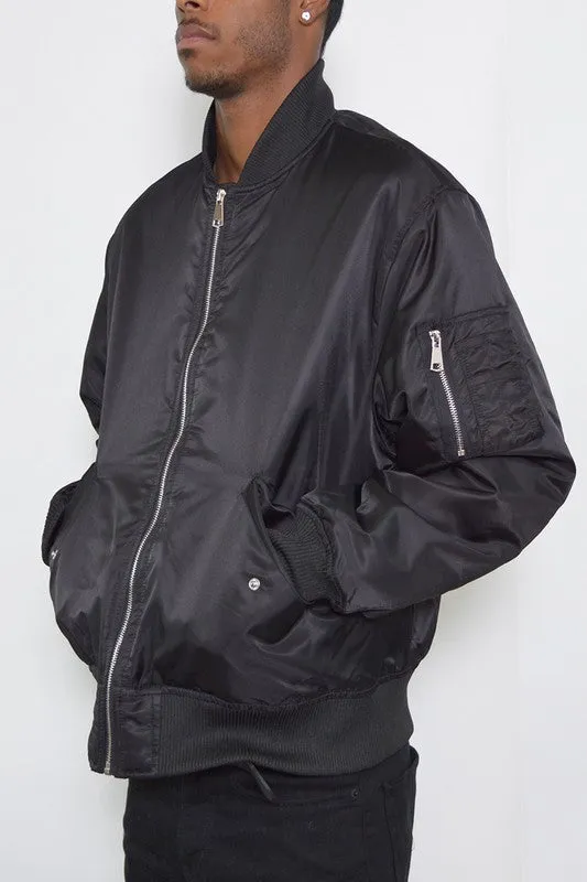Men's Weiv Solid Padded Bomber Jacket