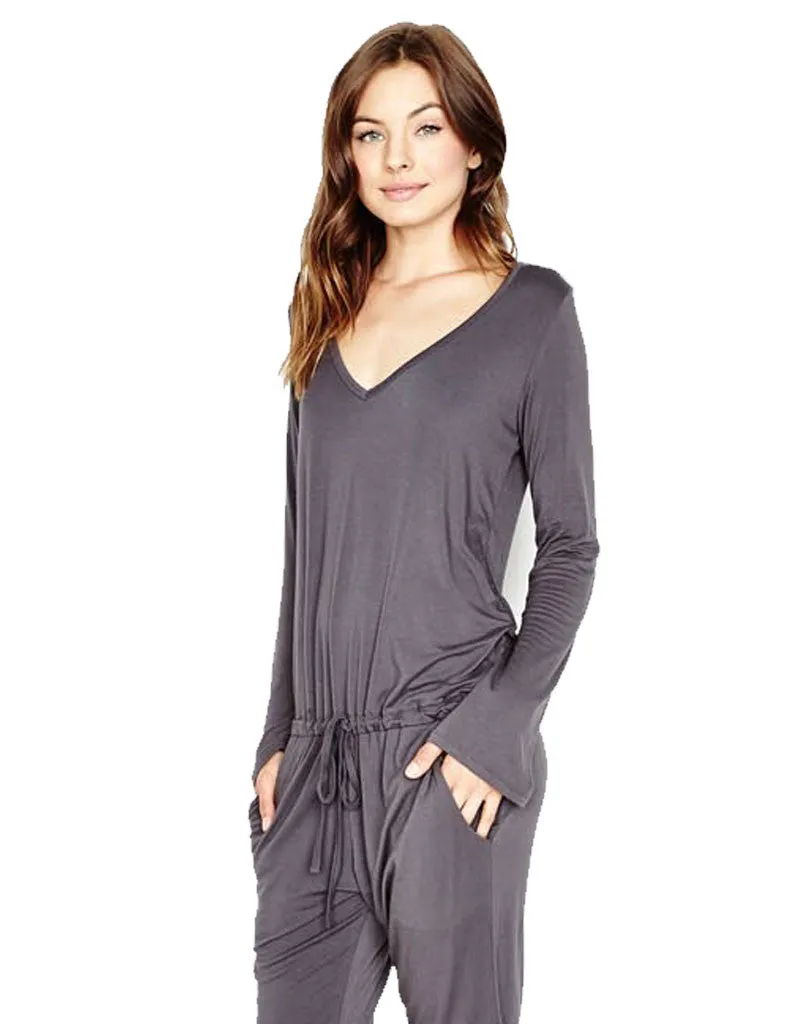 Michael Lauren Rook Jumpsuit in Polar Grey