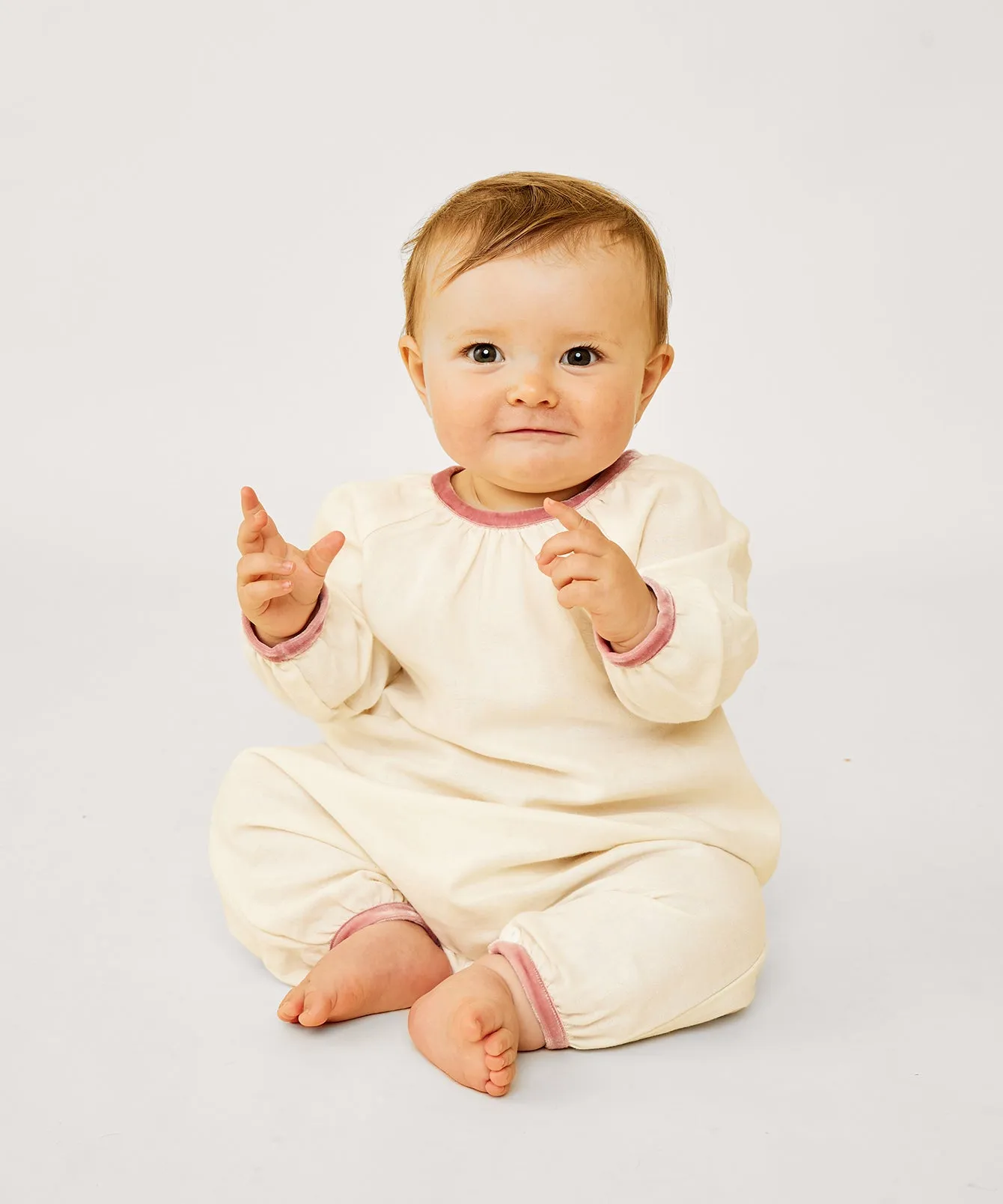 Missy Jumpsuit, Pink Velvet