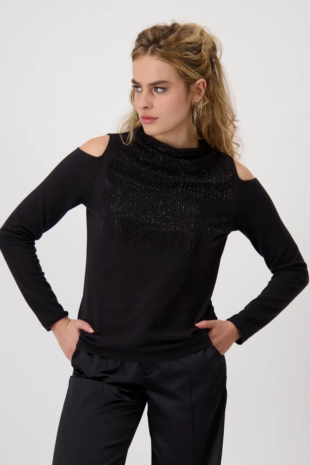 Monari Shirt with cut-outs 808605