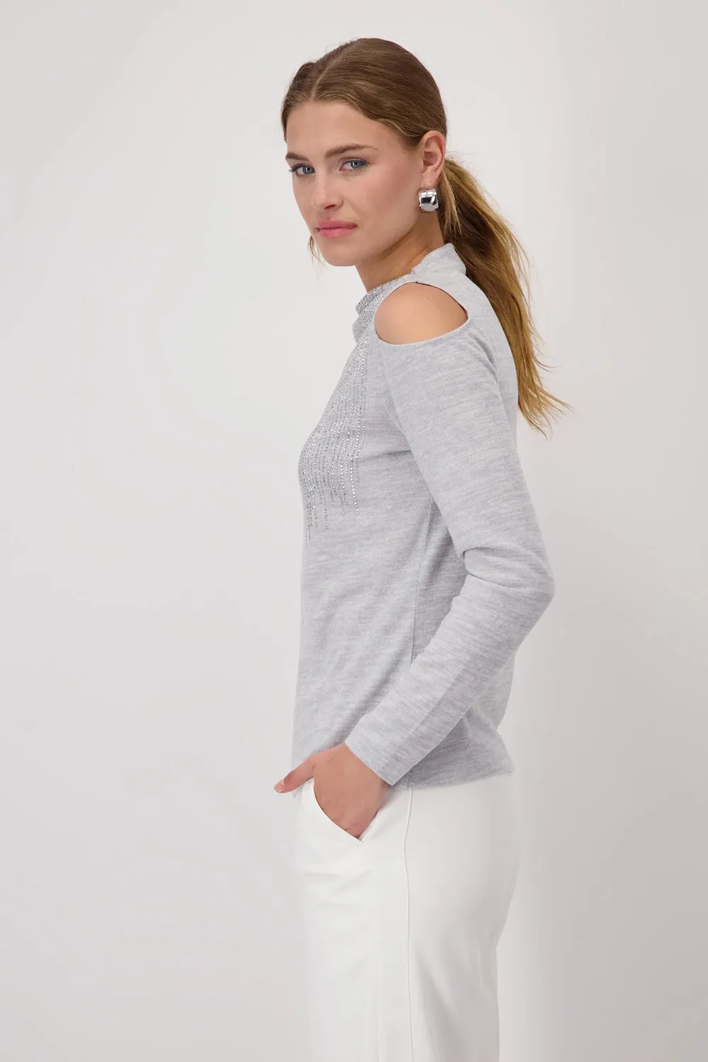 Monari Shirt with cut-outs 808605