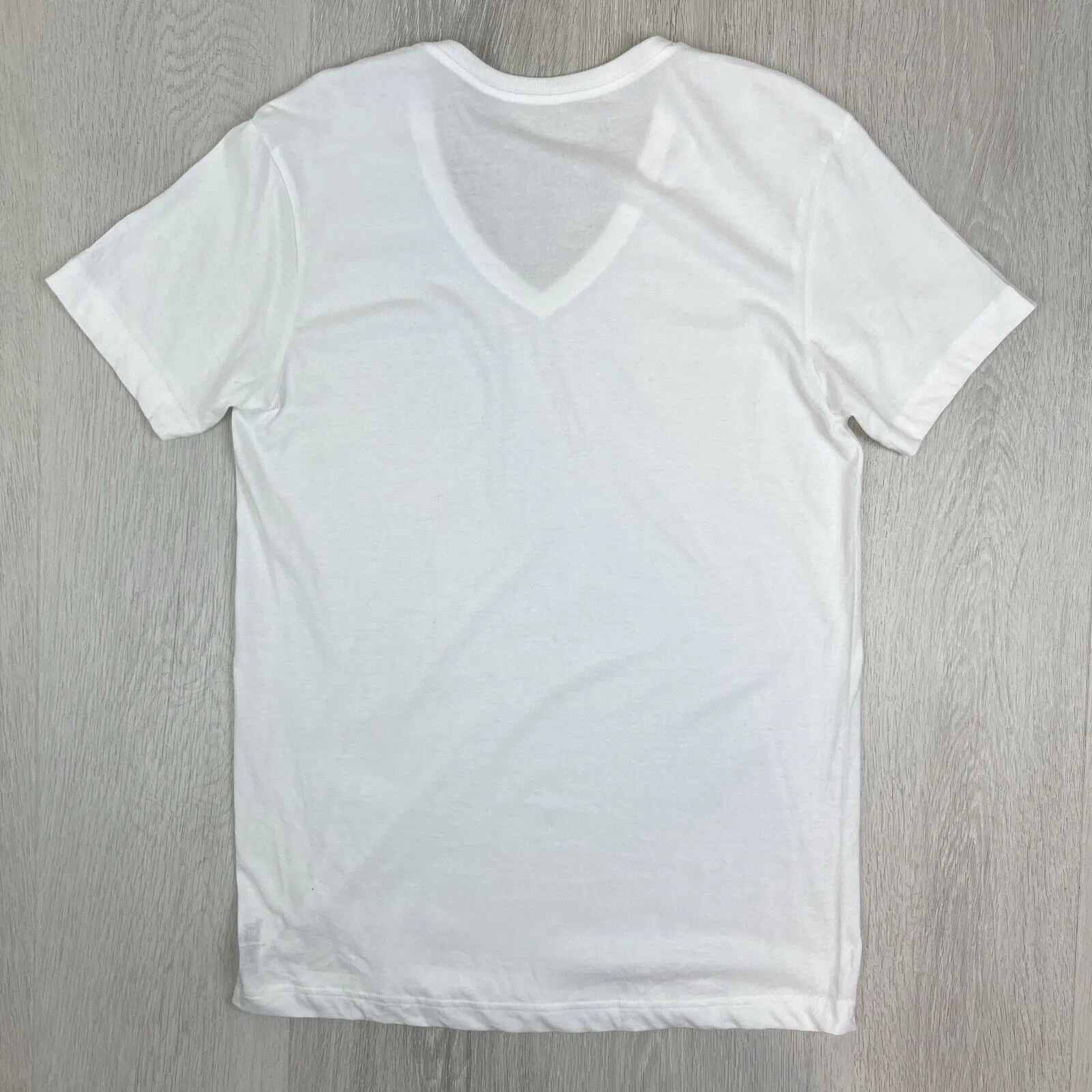 Muji Mens White V-Neck T-Shirt Bundle Size Large (2 T-Shirts)