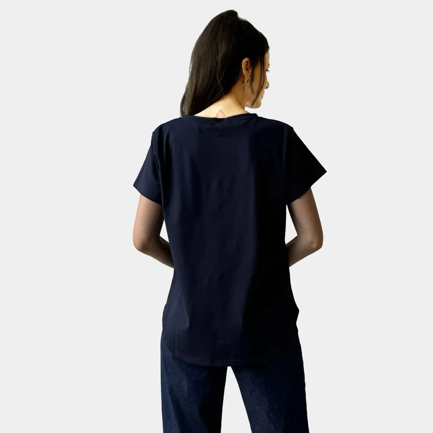 NAVY HEART TEE