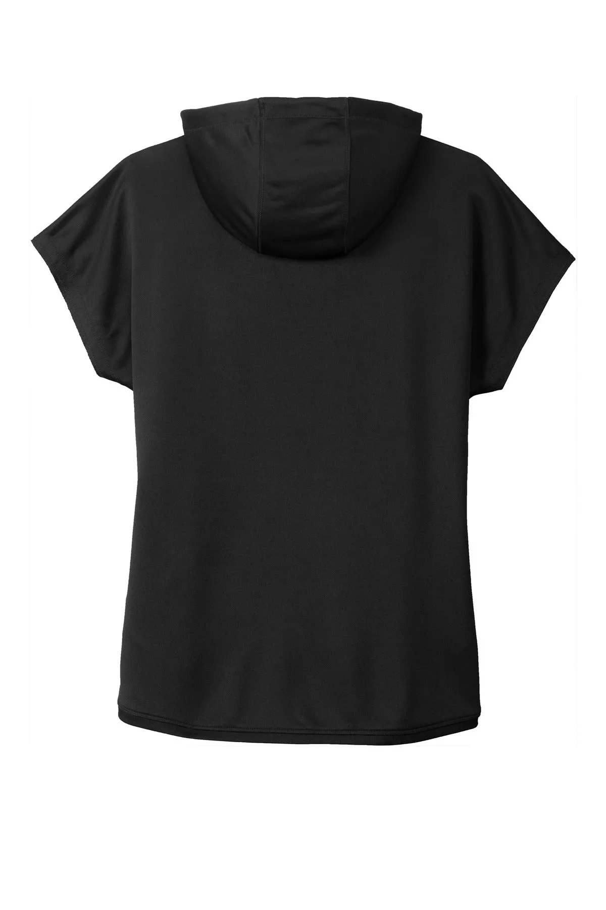 New Era  Women's Performance Terry Short Sleeve Hoodie LNEA533 Black