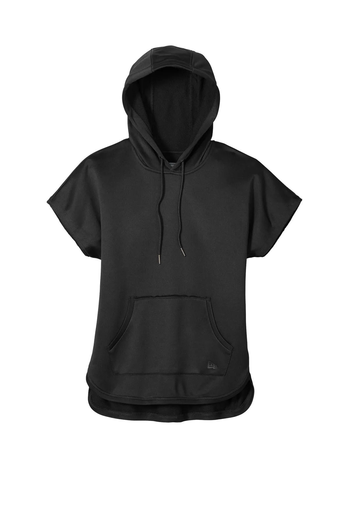 New Era  Women's Performance Terry Short Sleeve Hoodie LNEA533 Black