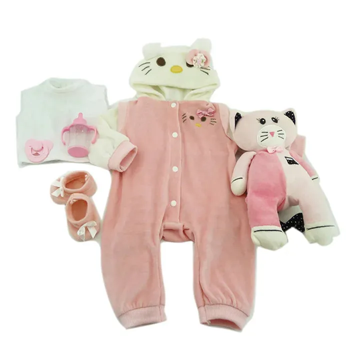New Lovely  Jumpsuits For 20-22 Inch Baby Reborn Doll 50-55cm Doll Clothes And Accessories