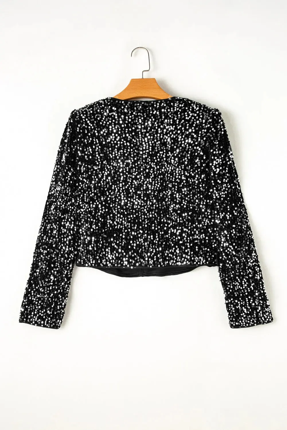'Nora' Sequin Bomber Jacket