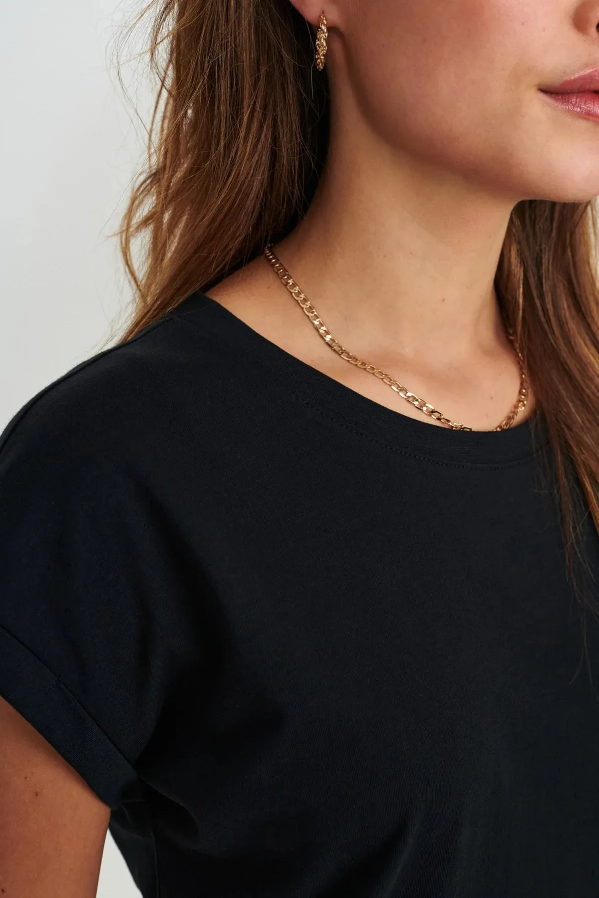 NUBEVERLY T-SHIRT - CAVIAR
