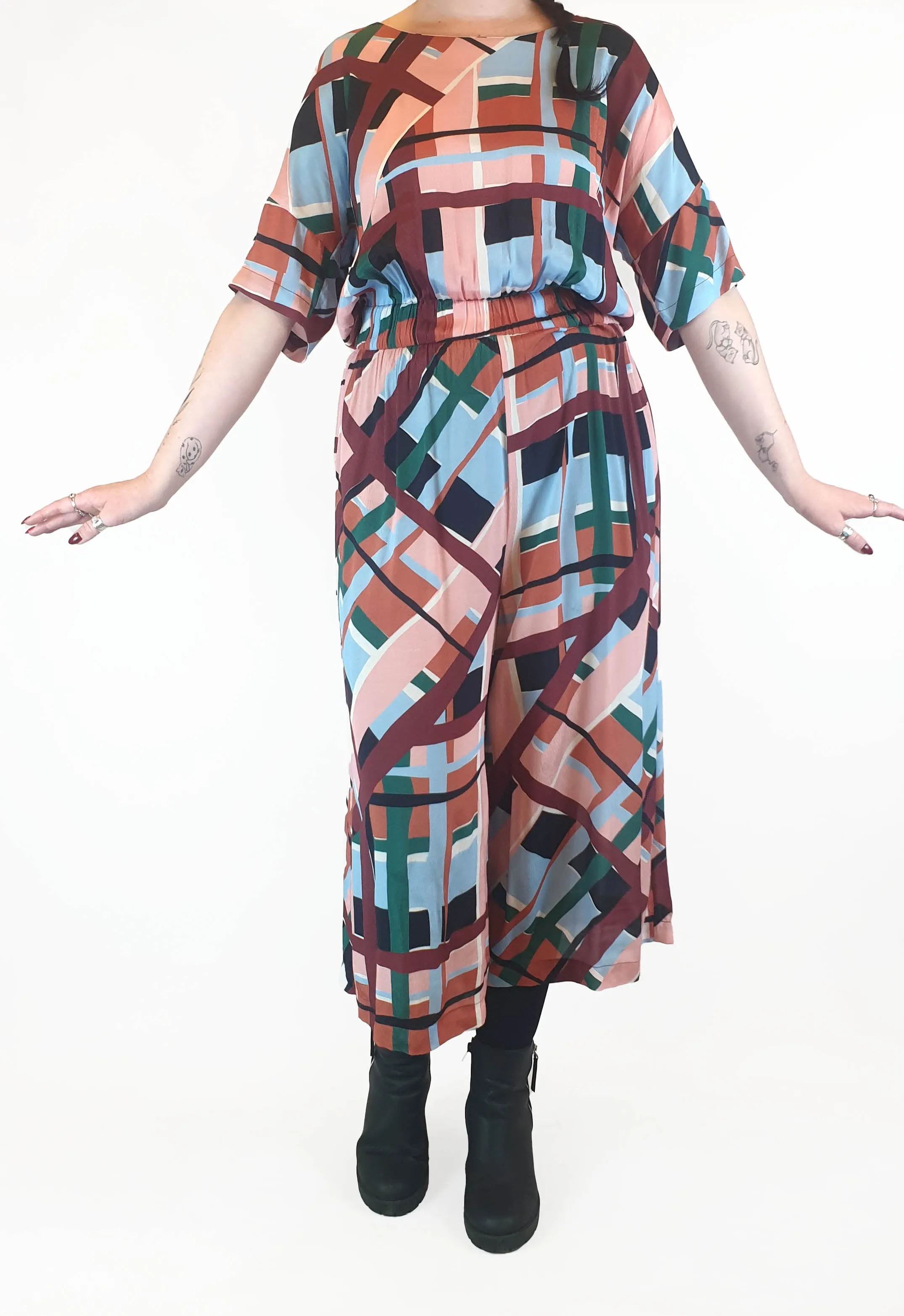 Obus autumnal coloured jumpsuit size 2
