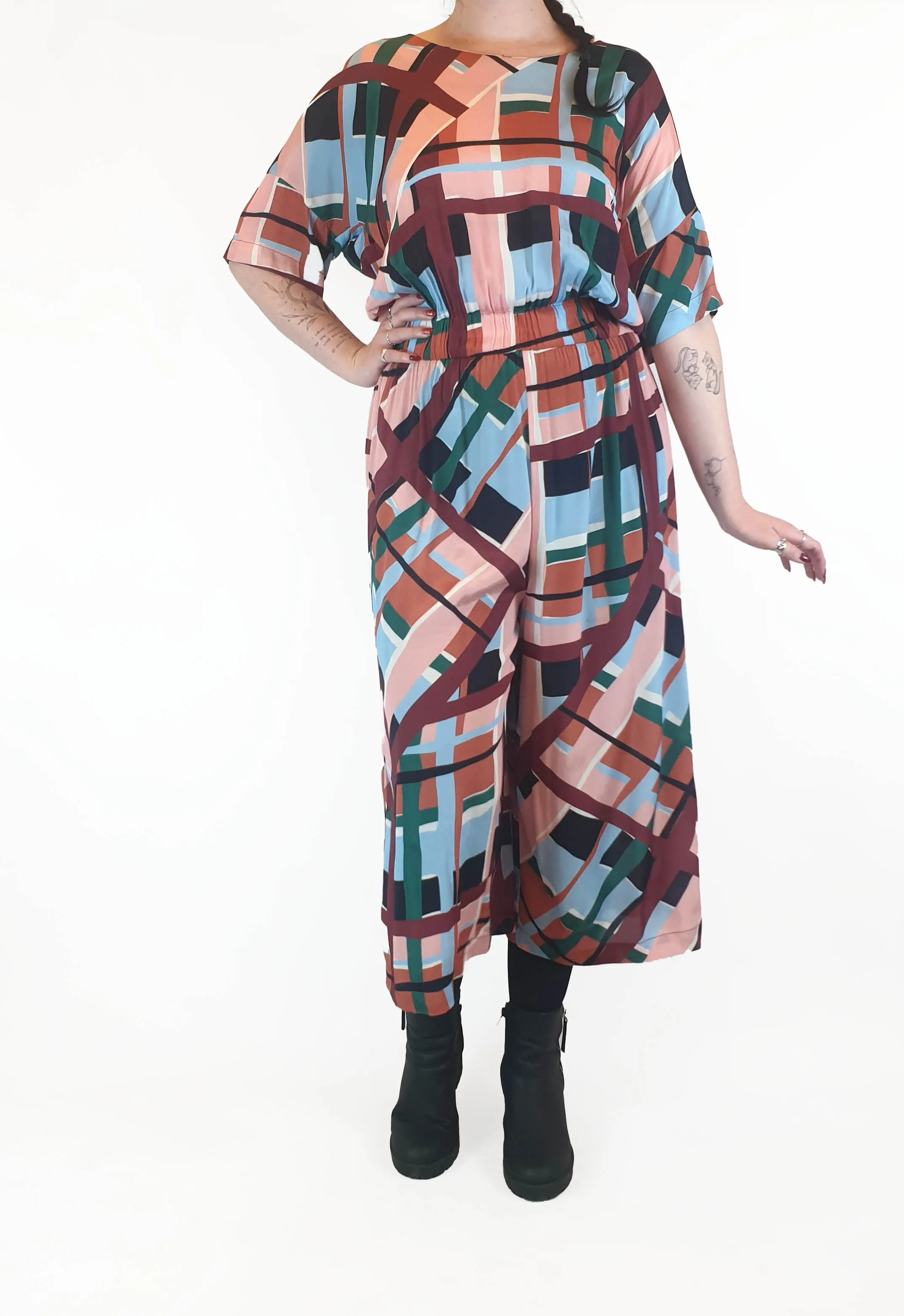 Obus autumnal coloured jumpsuit size 2