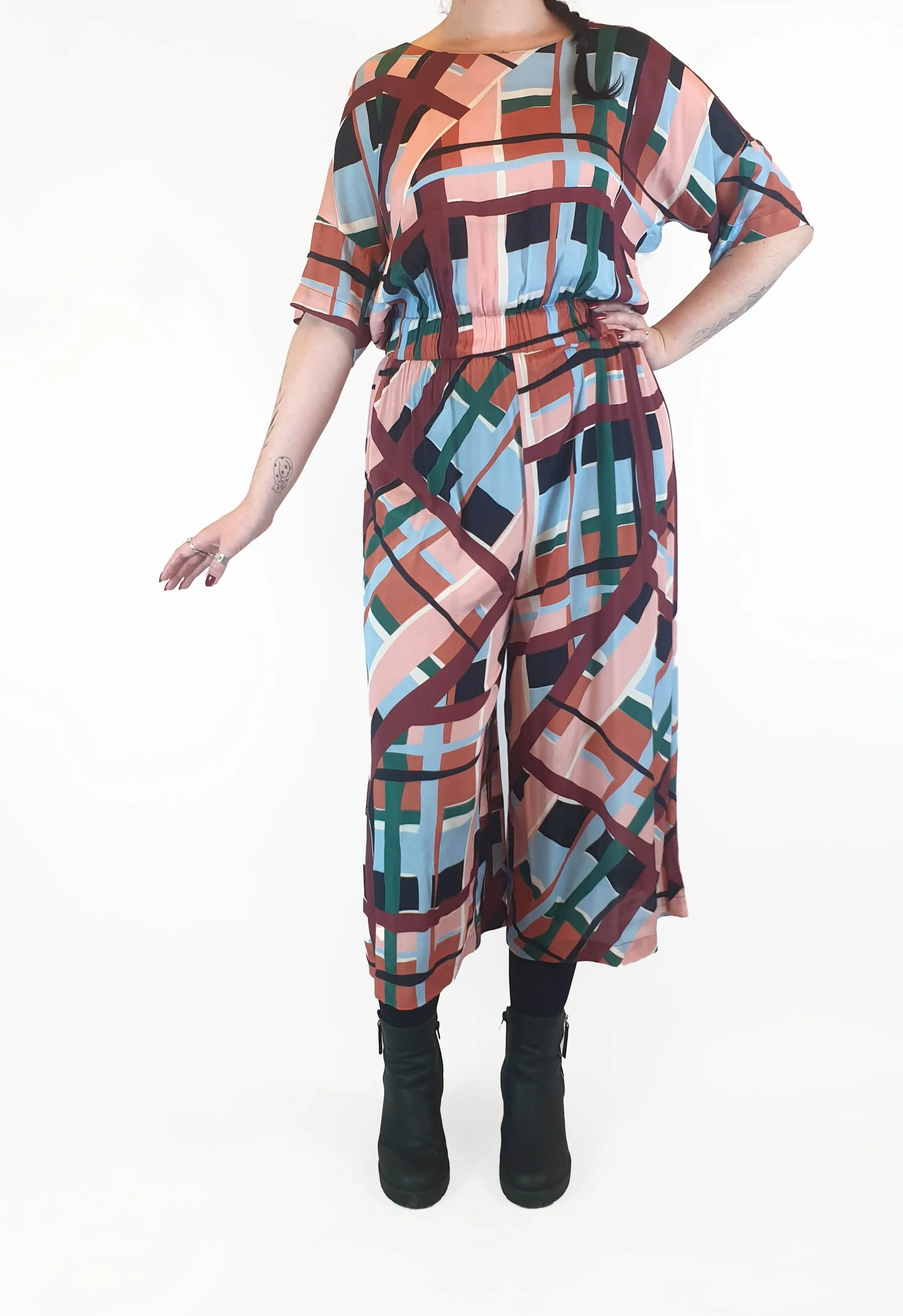 Obus autumnal coloured jumpsuit size 2
