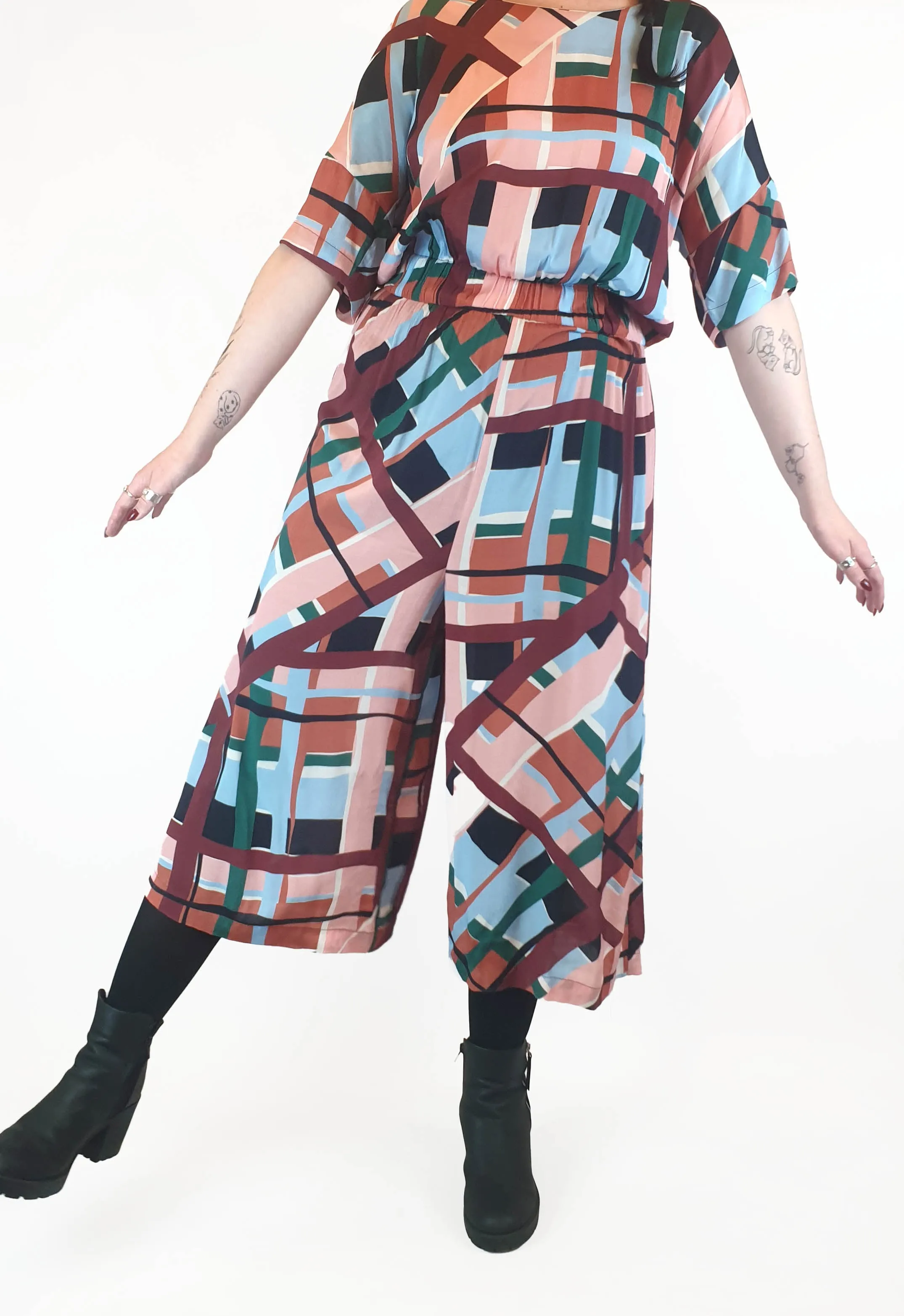 Obus autumnal coloured jumpsuit size 2