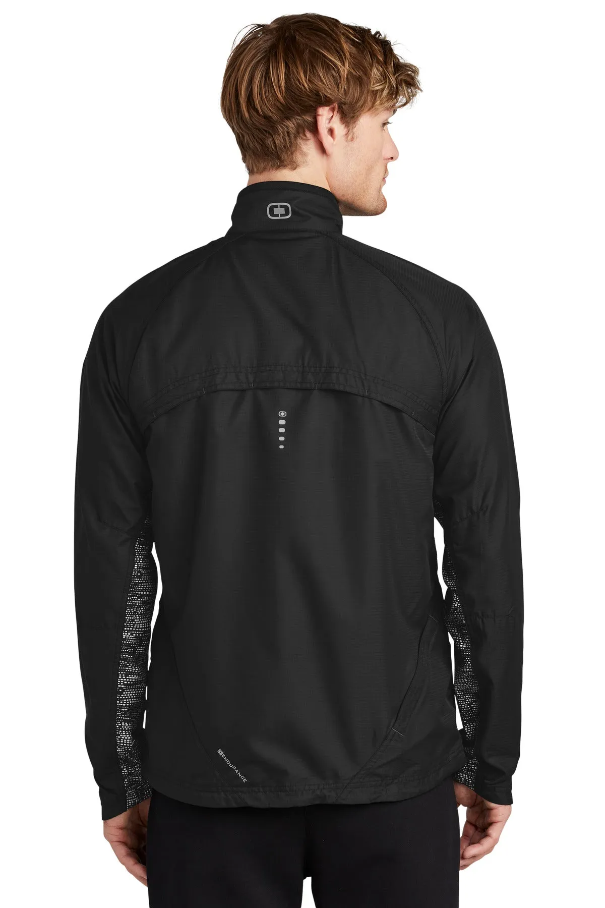 OGIO Trainer Jacket. OE710 Blacktop/ Black/ Reflective