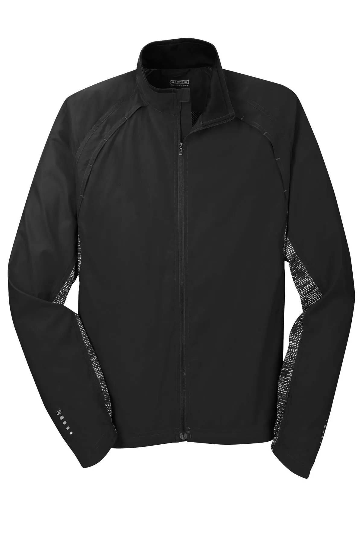 OGIO Trainer Jacket. OE710 Blacktop/ Black/ Reflective
