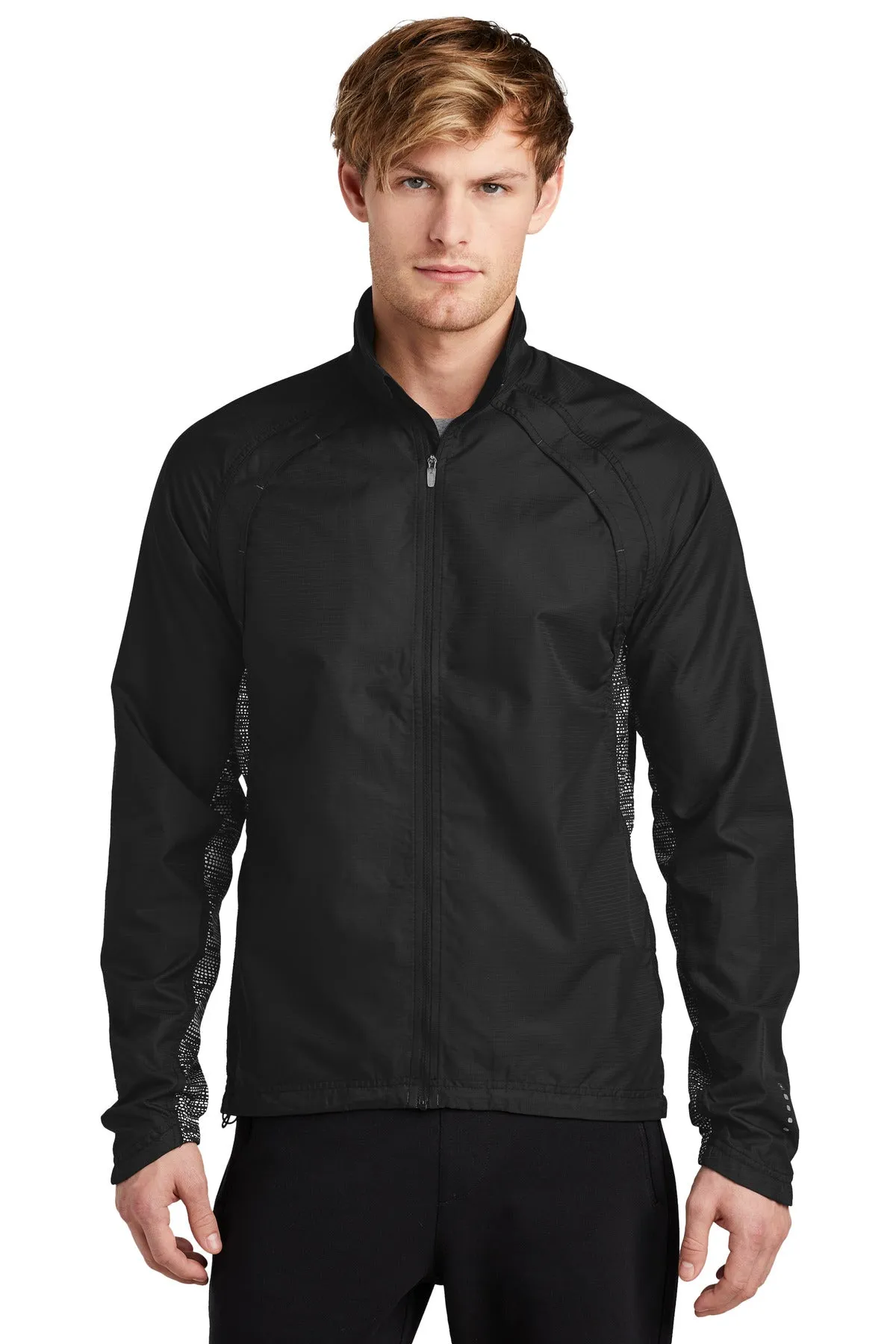 OGIO Trainer Jacket. OE710 Blacktop/ Black/ Reflective