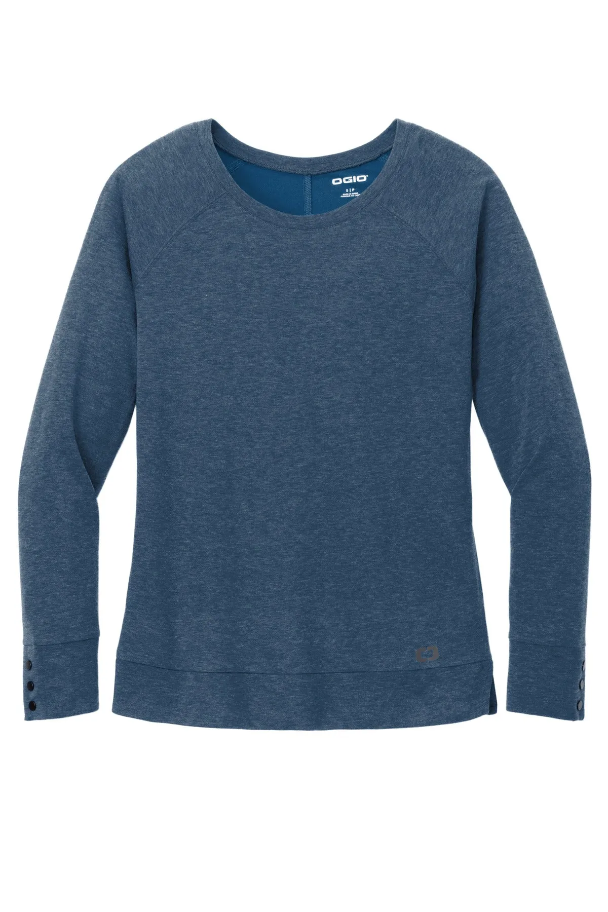 OGIO Women's Command Long Sleeve Scoop Neck LOG150 Spar Blue