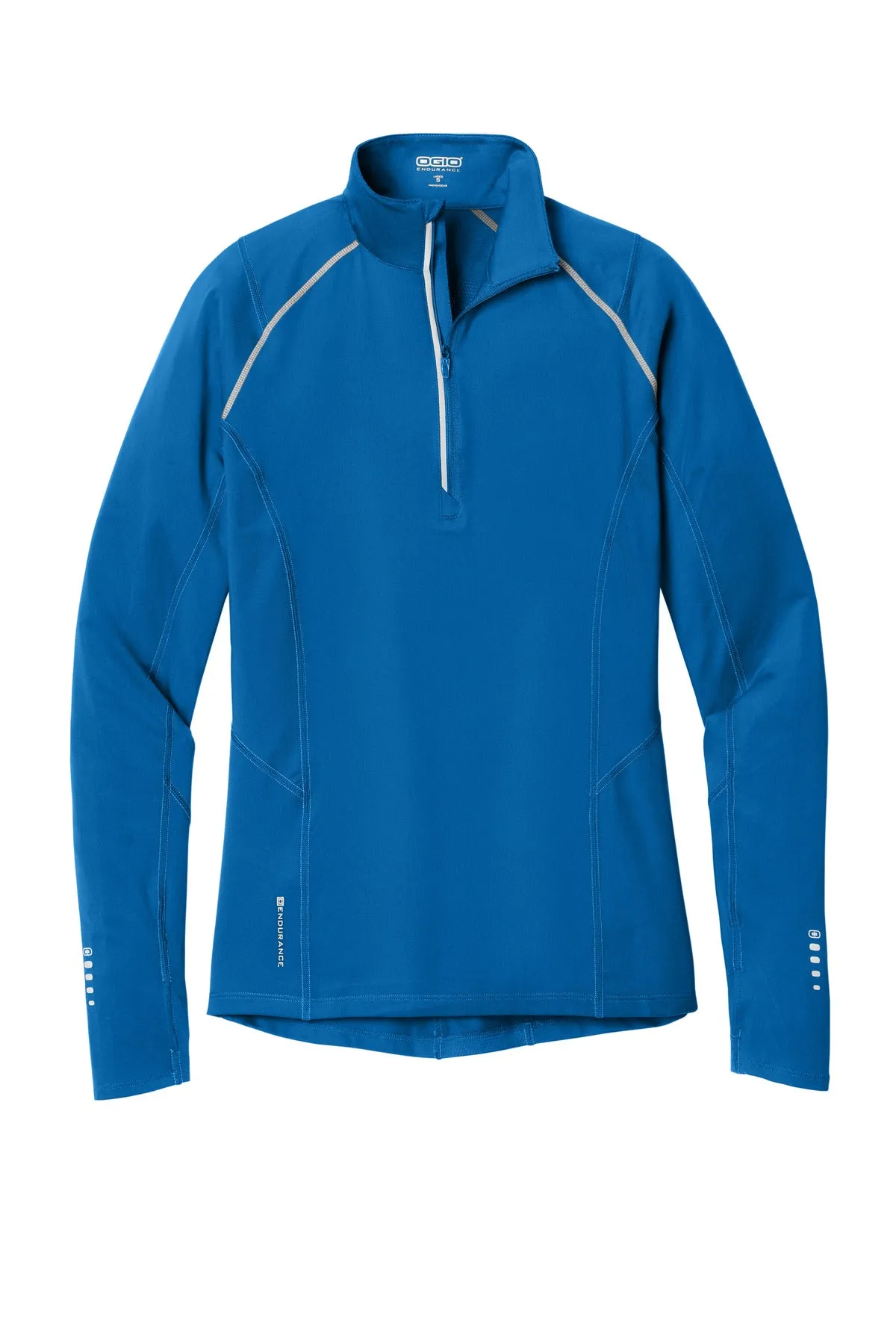 OGIO Women's Nexus 1/4-Zip Pullover. LOE335 Electric Blue