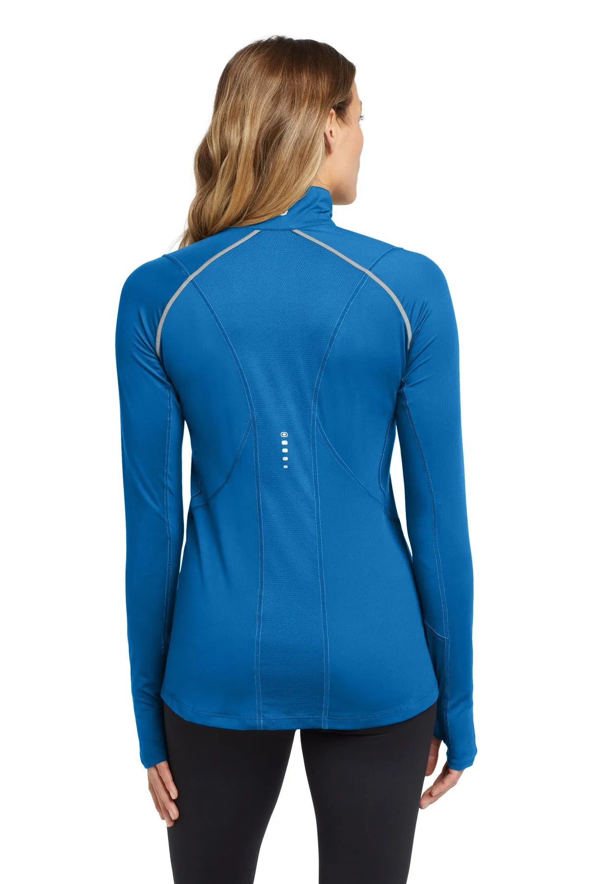 OGIO Women's Nexus 1/4-Zip Pullover. LOE335 Electric Blue