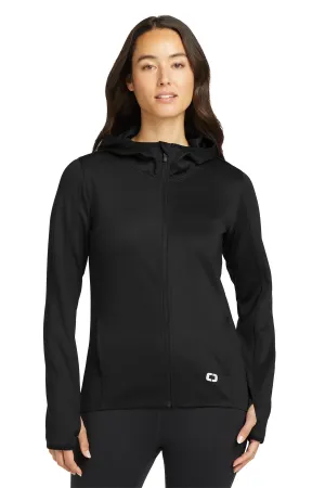 OGIO  Women's Stealth Full-Zip Jacket. LOE728 Blacktop