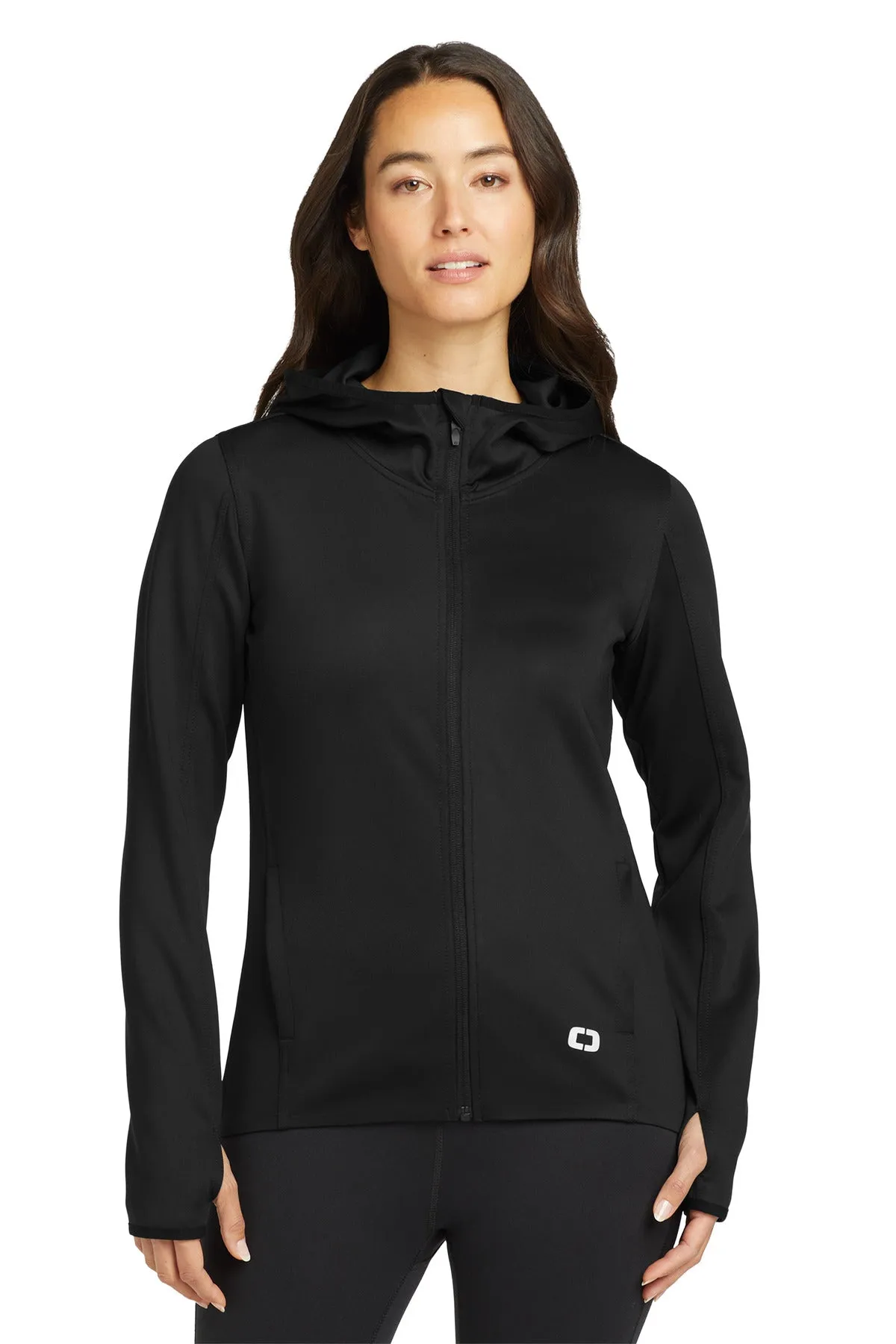 OGIO  Women's Stealth Full-Zip Jacket. LOE728 Blacktop