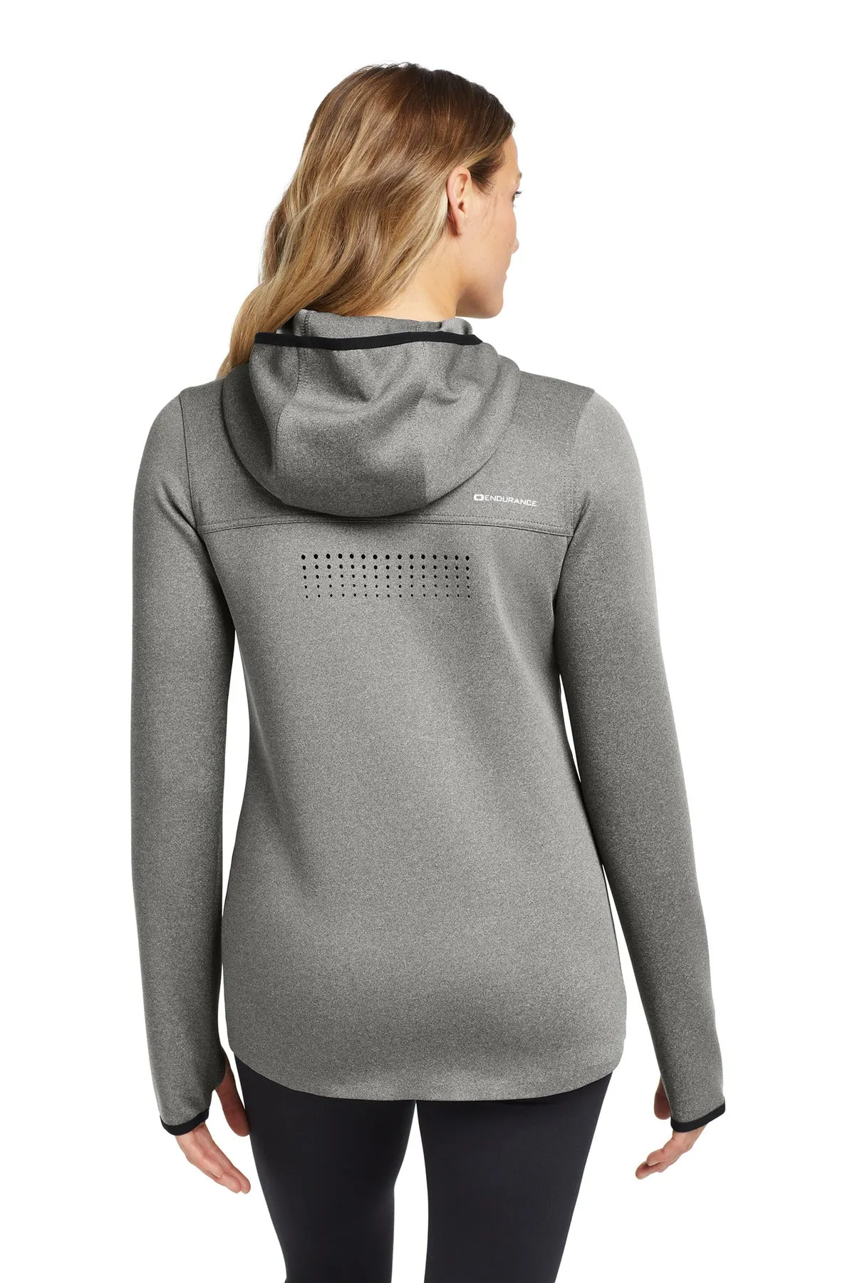 OGIO  Women's Stealth Full-Zip Jacket. LOE728 Heather Grey