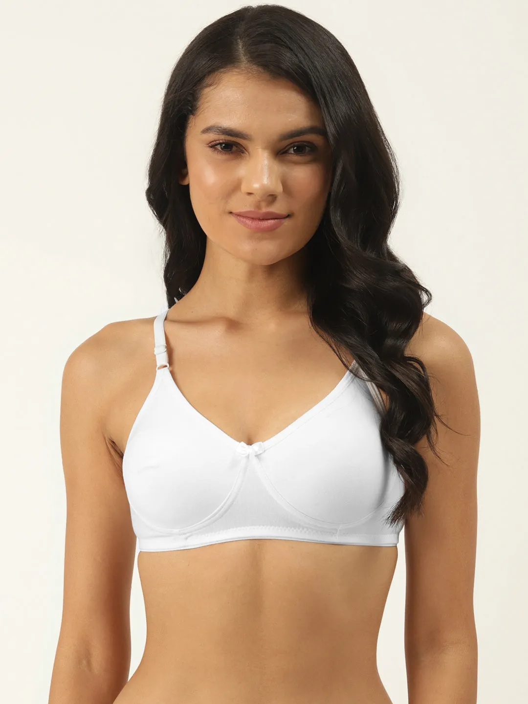 Pack of 3 Solid Seamless Non-Wired Non Padded T-shirt Bras