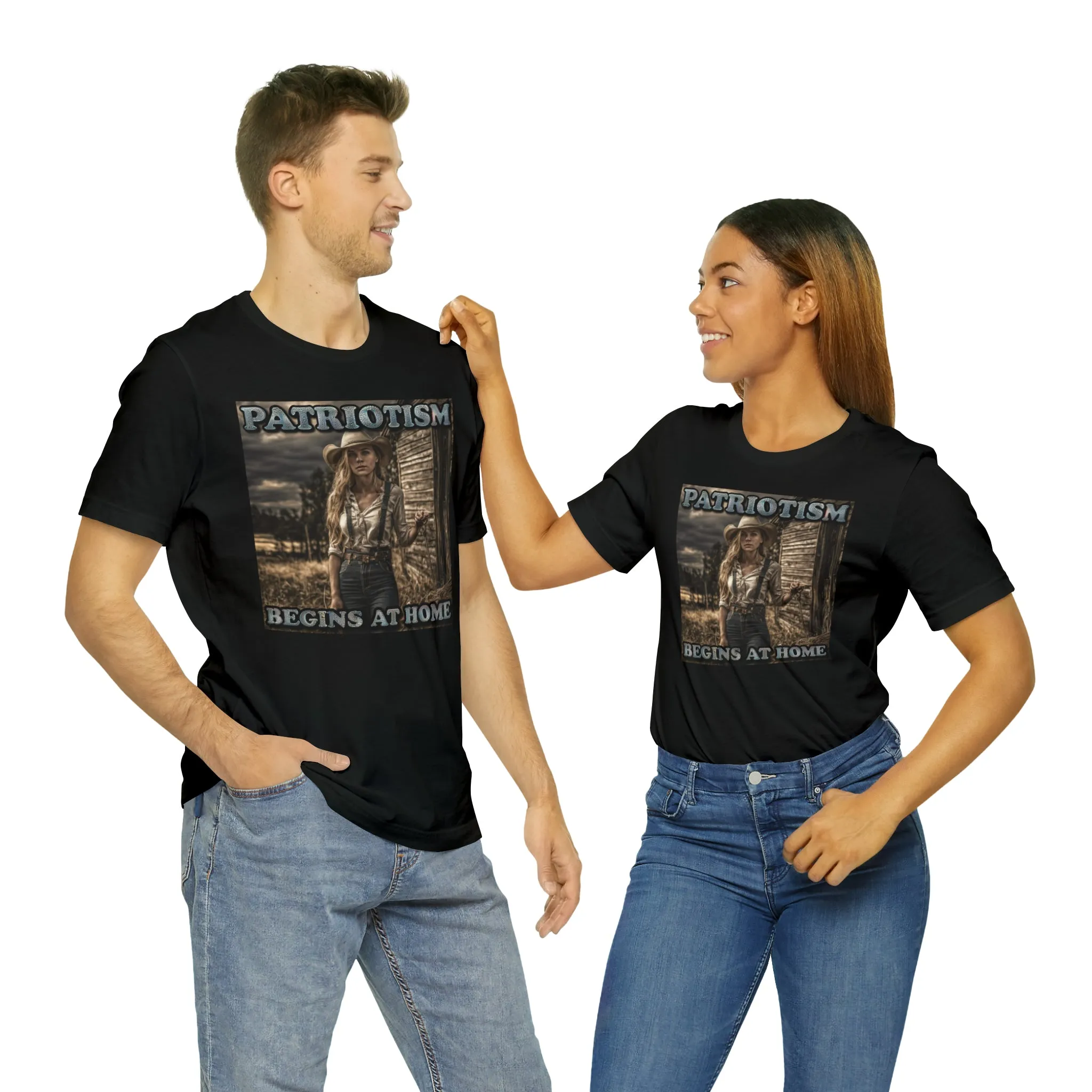 Patriotism Begins at Home Short Sleeve Tee