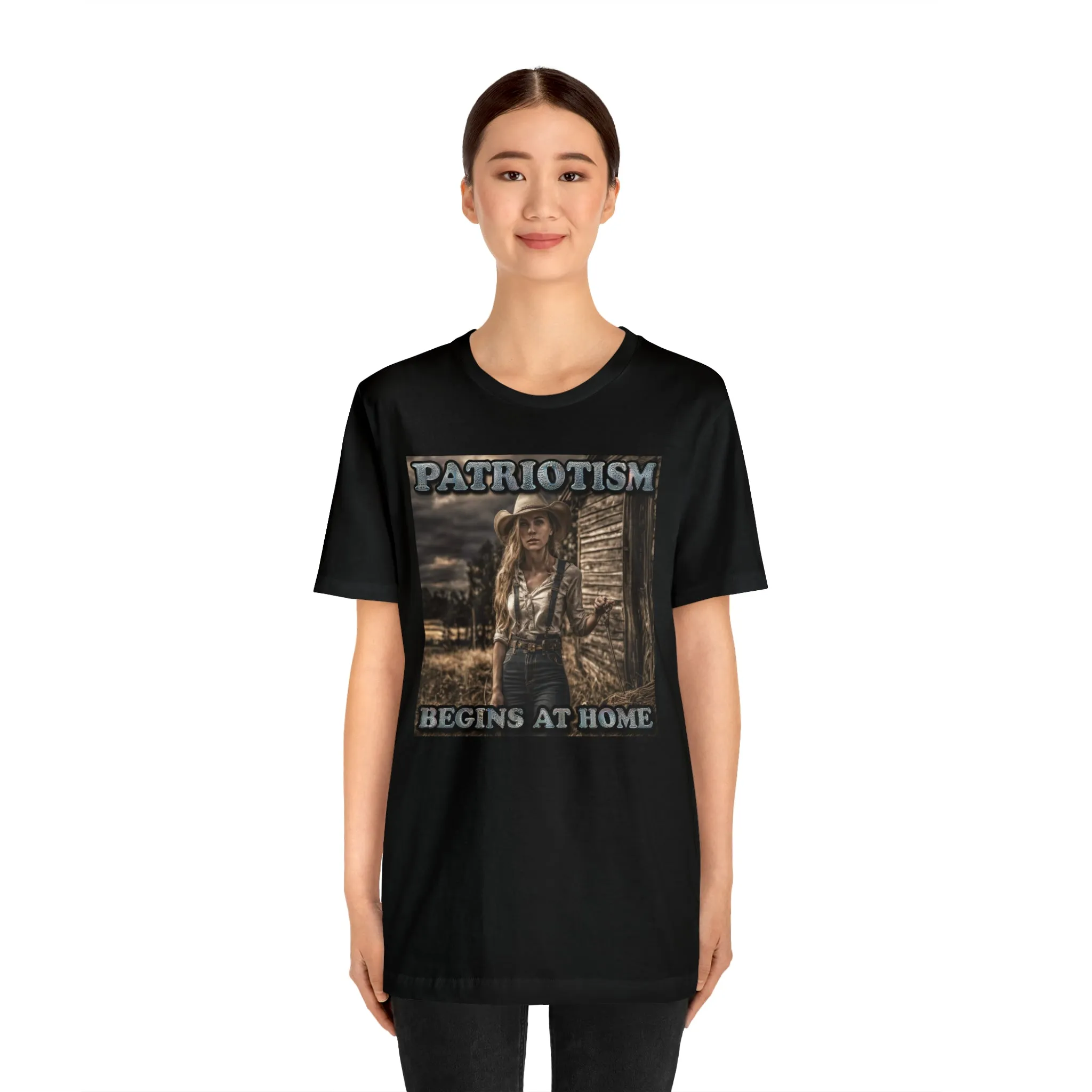 Patriotism Begins at Home Short Sleeve Tee