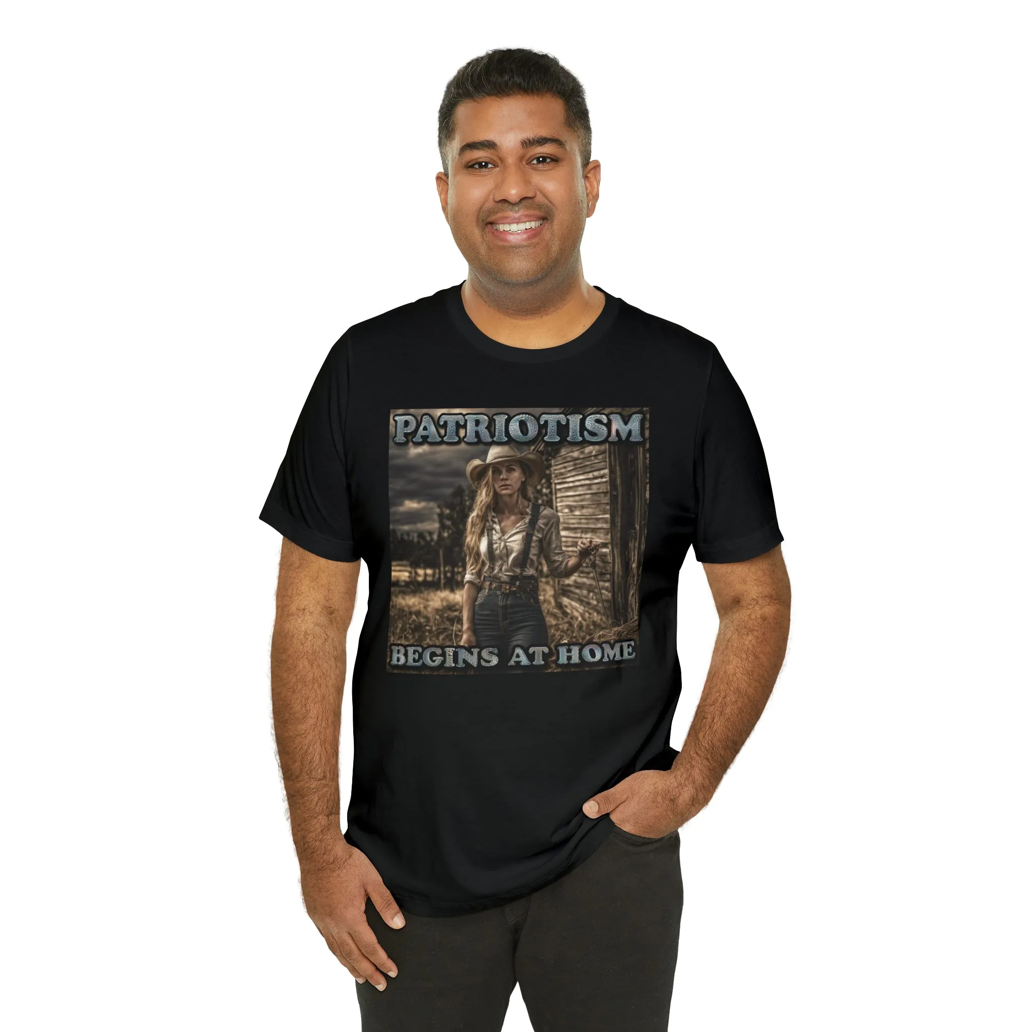 Patriotism Begins at Home Short Sleeve Tee