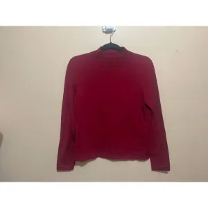 Pendleton Red Silk Blend Mock Neck Sweater Luxurious Knit Long Sleeve Top Size M