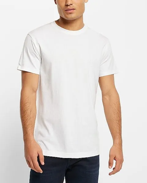 Perfect Cotton Crew Neck T-Shirt White