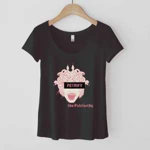 Petrify the Patriarchy - Women’s Flex Scoop Neck Tee