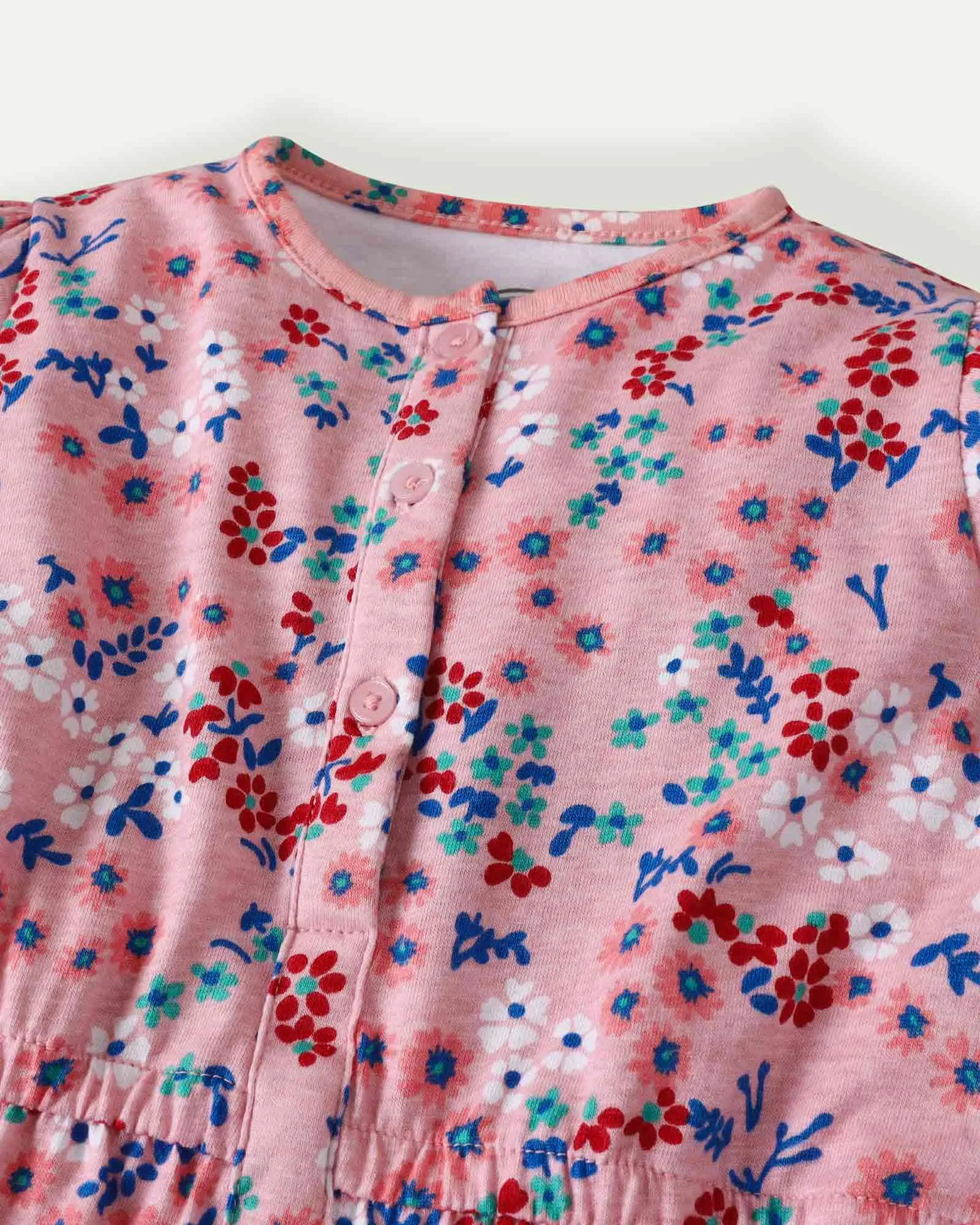 Pink Floral Jumpsuit