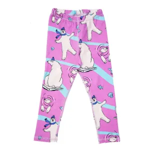 Pink Polar Bear Leggings - 2 Left Size 2-4 & 8-10 years