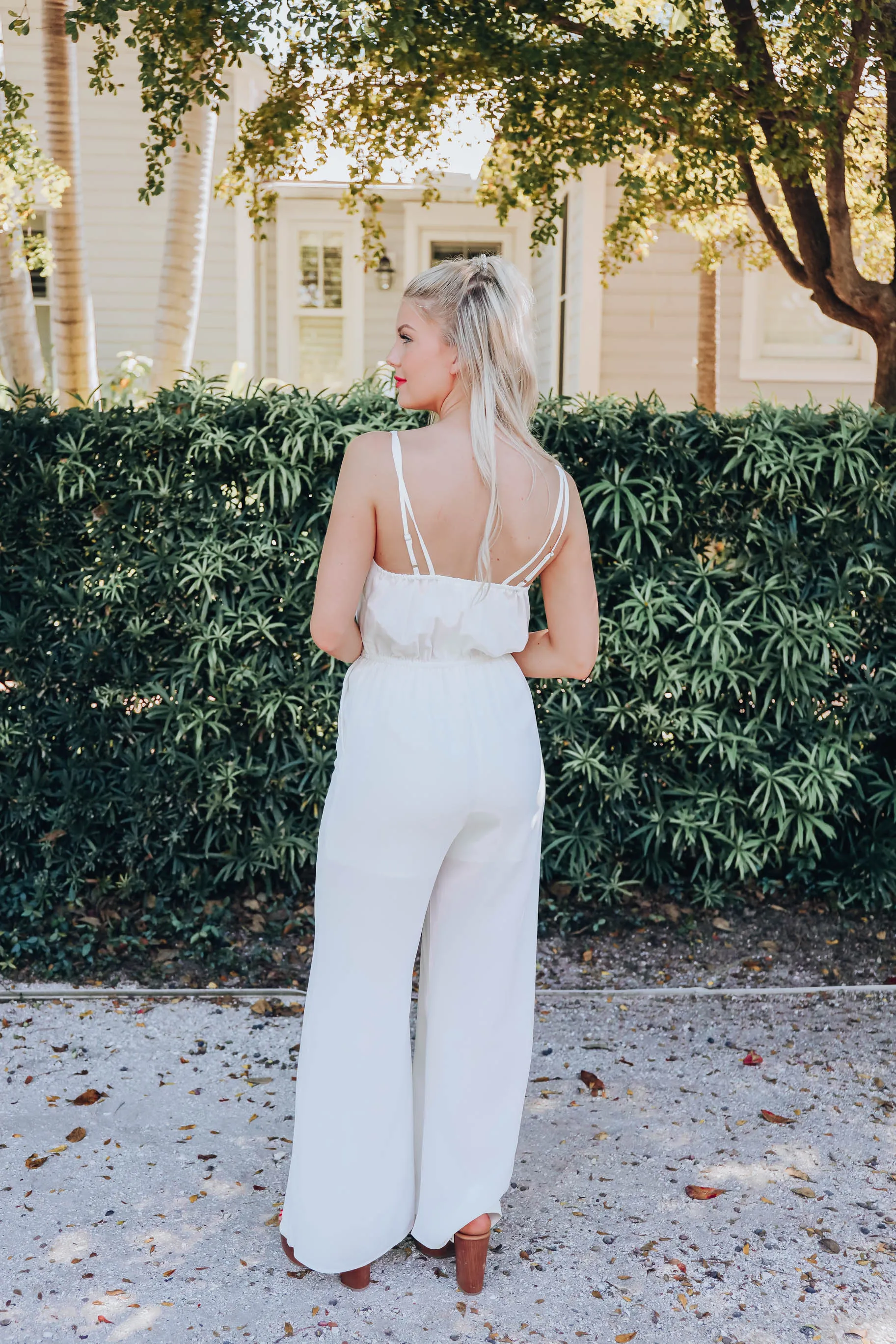 Porcelain Pocketed Jumpsuit