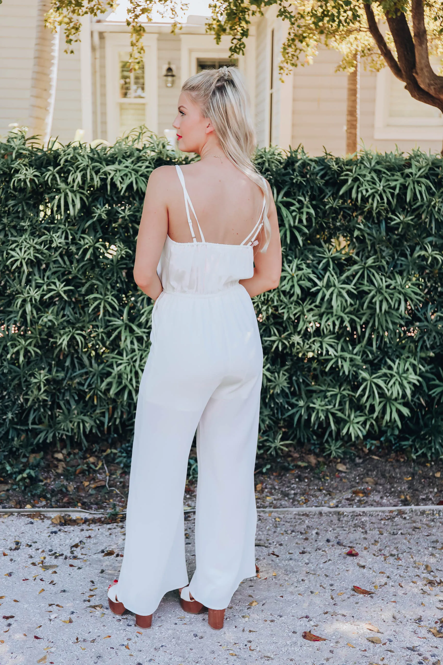 Porcelain Pocketed Jumpsuit