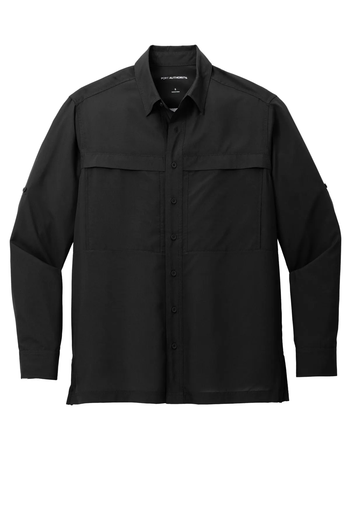 Port Authority Long Sleeve UV Daybreak Shirt W960 Deep Black