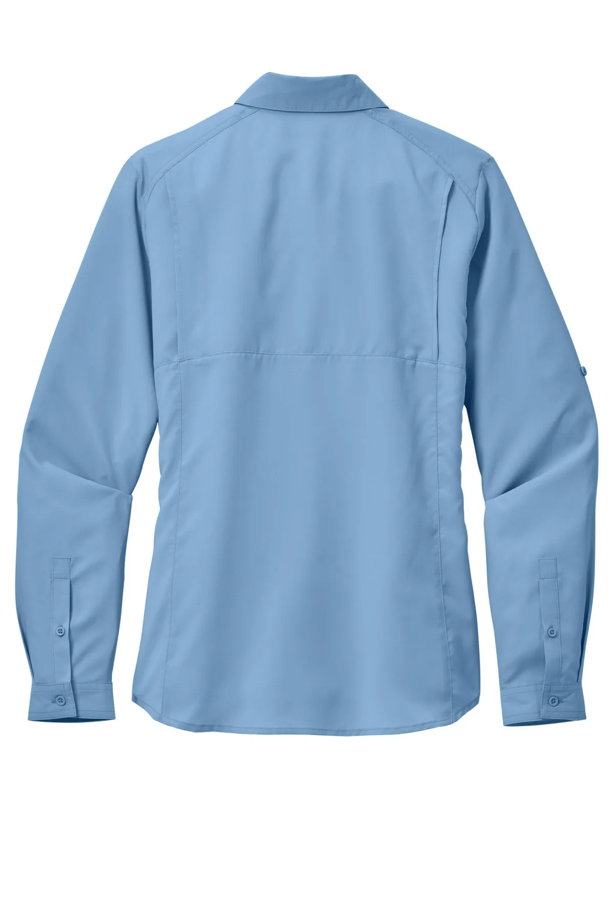 Port Authority Women's Long Sleeve UV Daybreak Shirt LW960 Light Blue