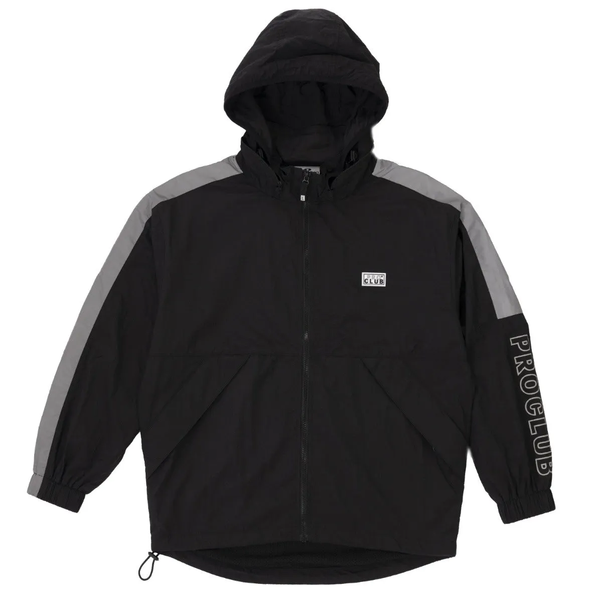 Pro Club Full Court Windbreaker Jacket - Black