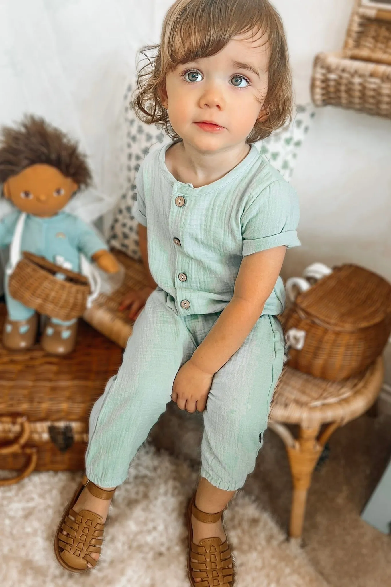 "Atticus" Cheesecloth Jumpsuit