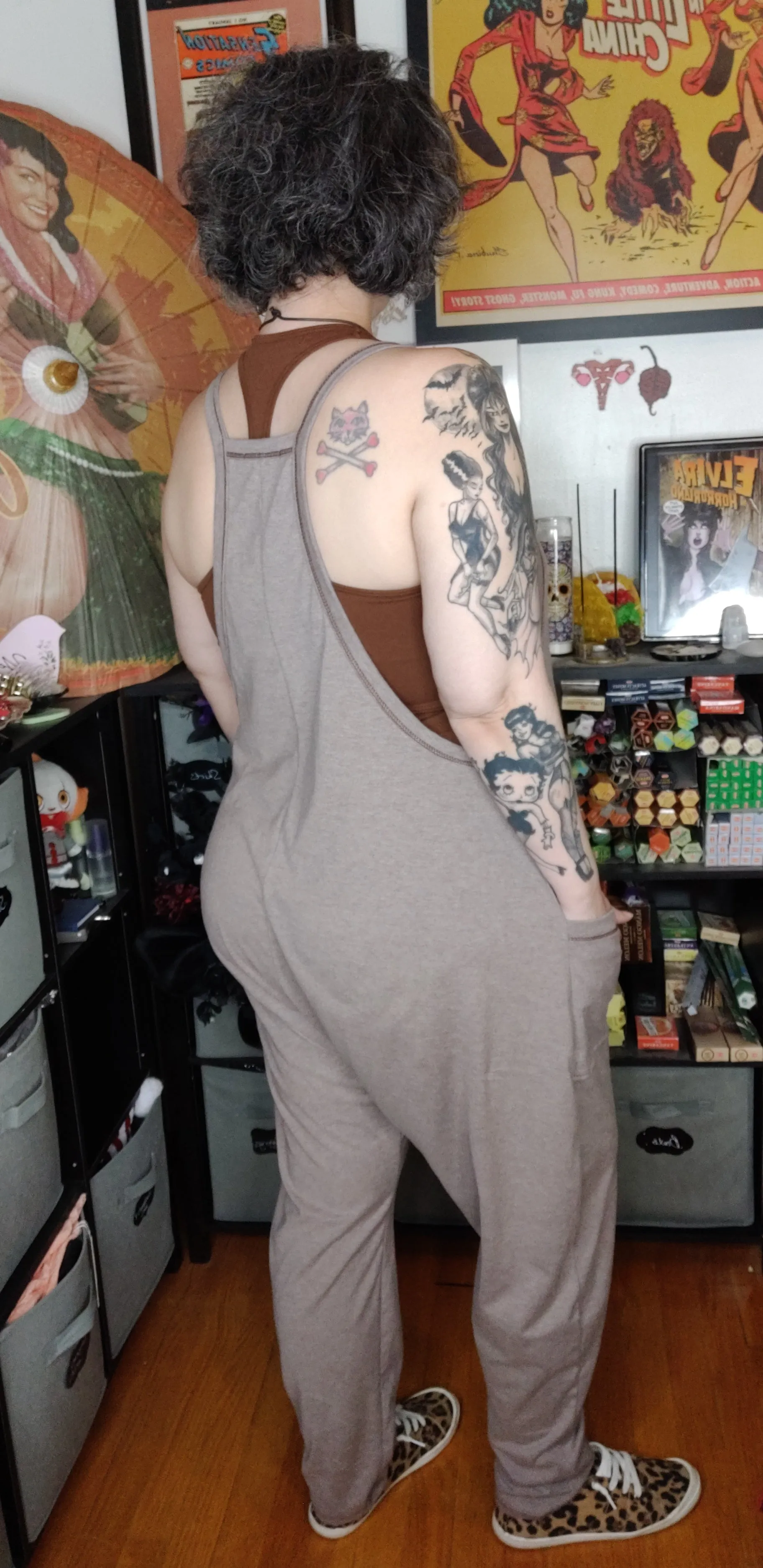 "Better Late Than Never" Solid Harem Jumpsuit