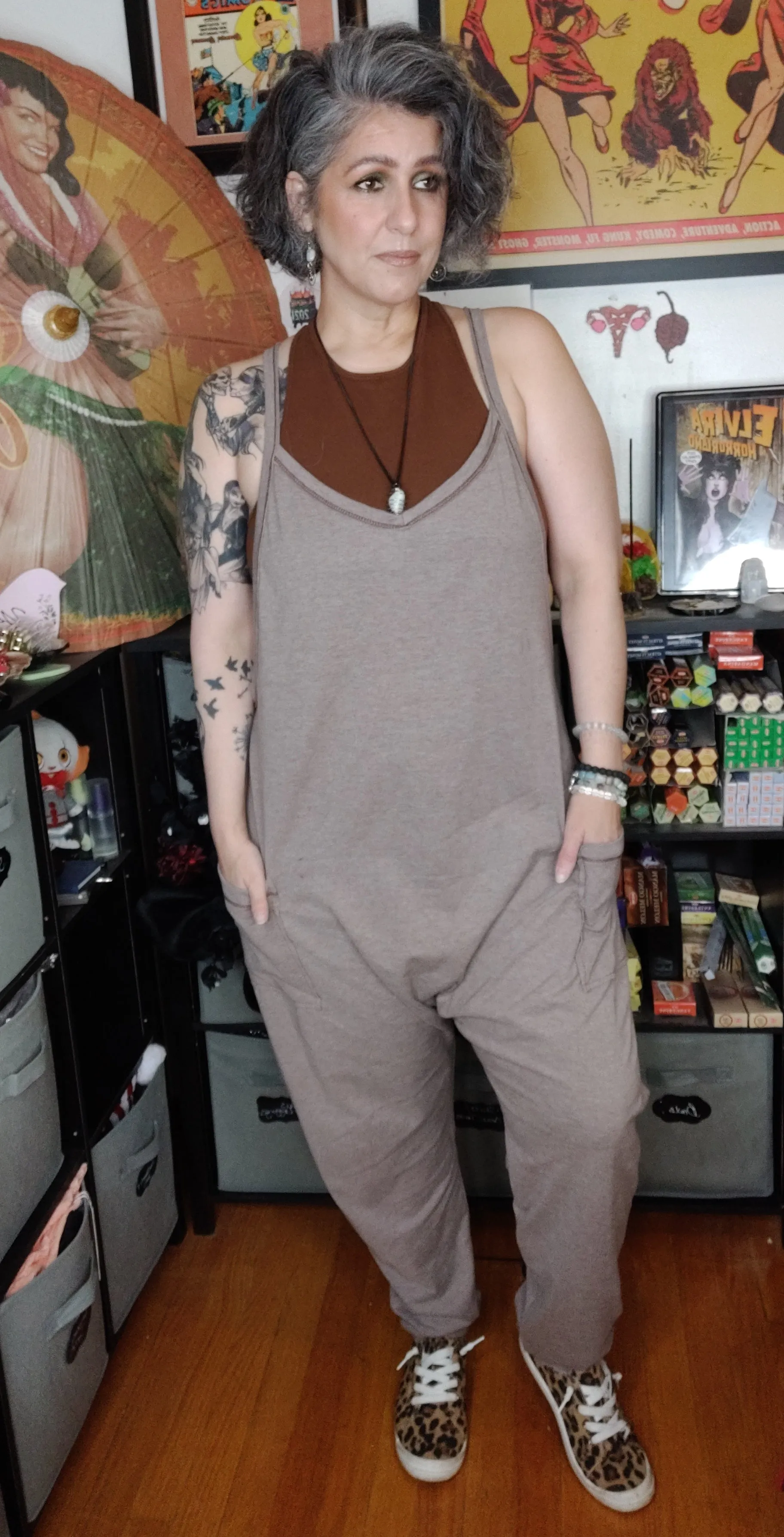 "Better Late Than Never" Solid Harem Jumpsuit