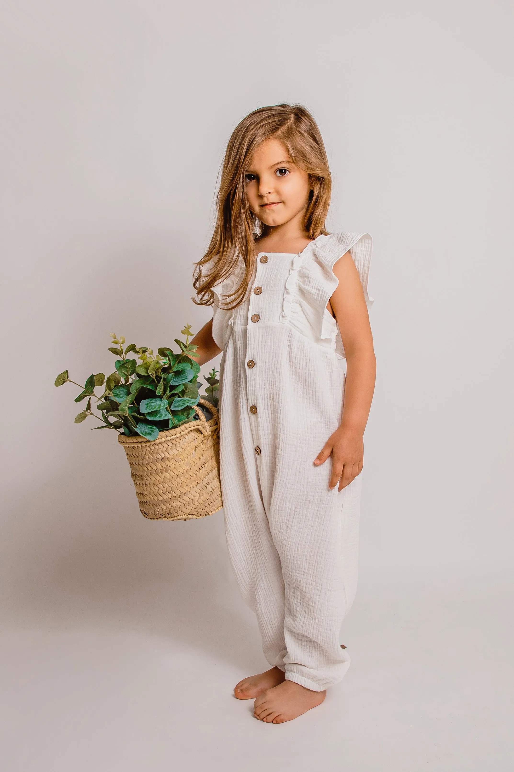 "Effie" Cheesecloth Jumpsuit