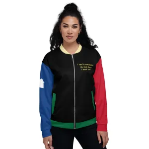 "i can't remember" Bomber Jacket