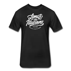 "Limits are Illusions" Fitted Tee "Black"
