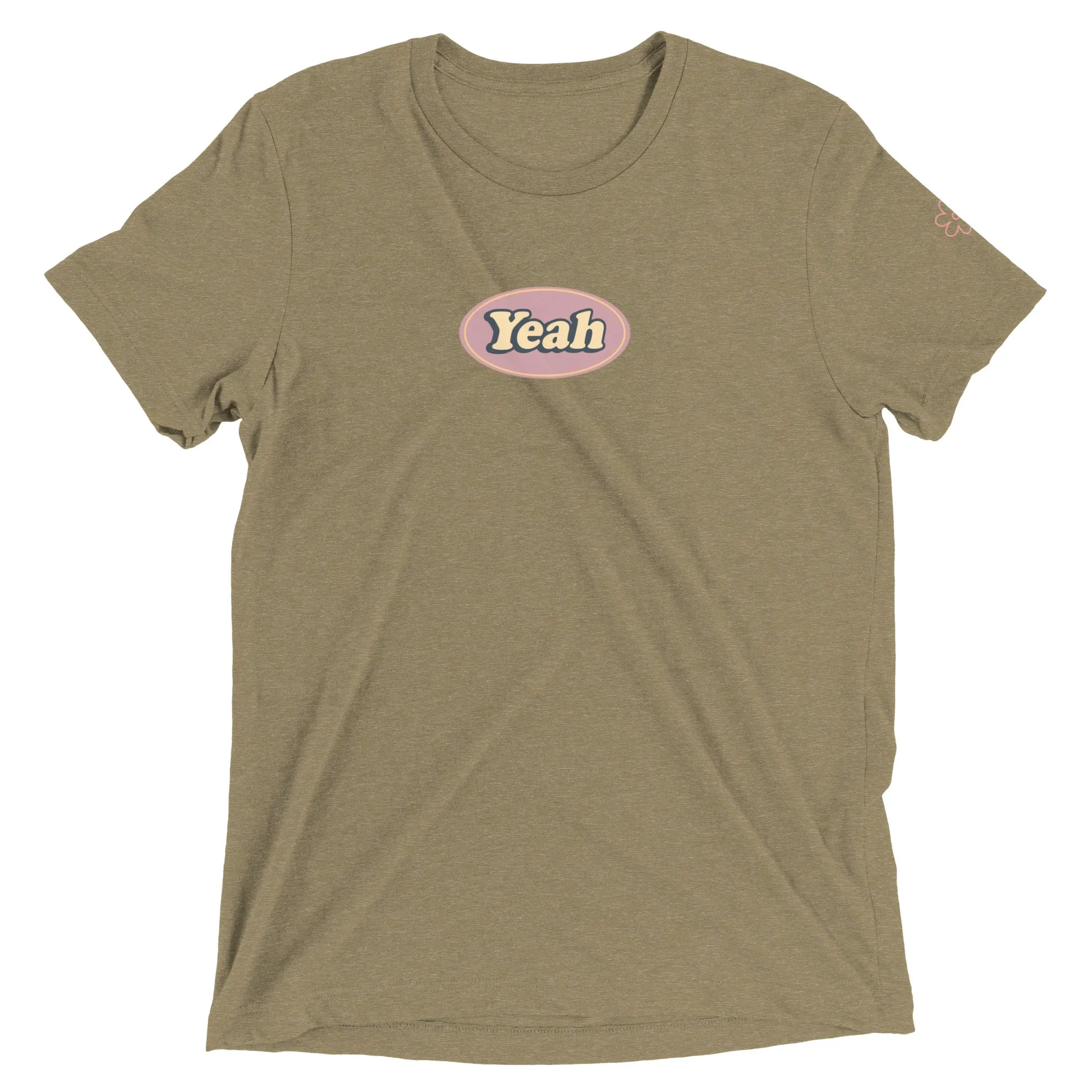 "yeah" Unisex Short sleeve t-shirt