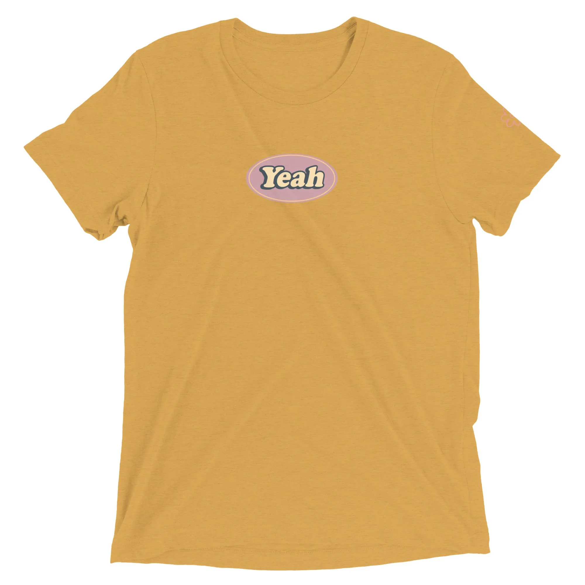 "yeah" Unisex Short sleeve t-shirt