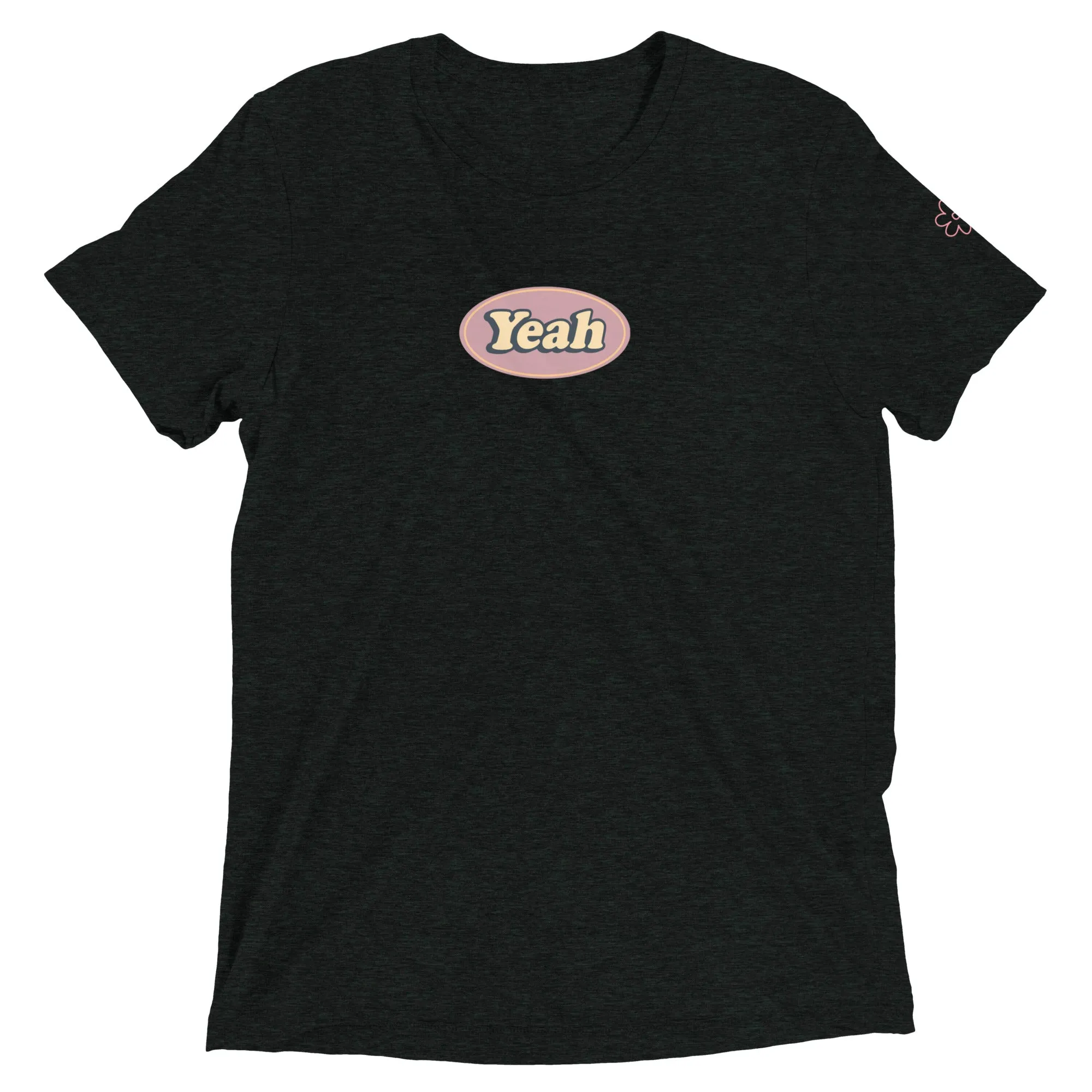 "yeah" Unisex Short sleeve t-shirt